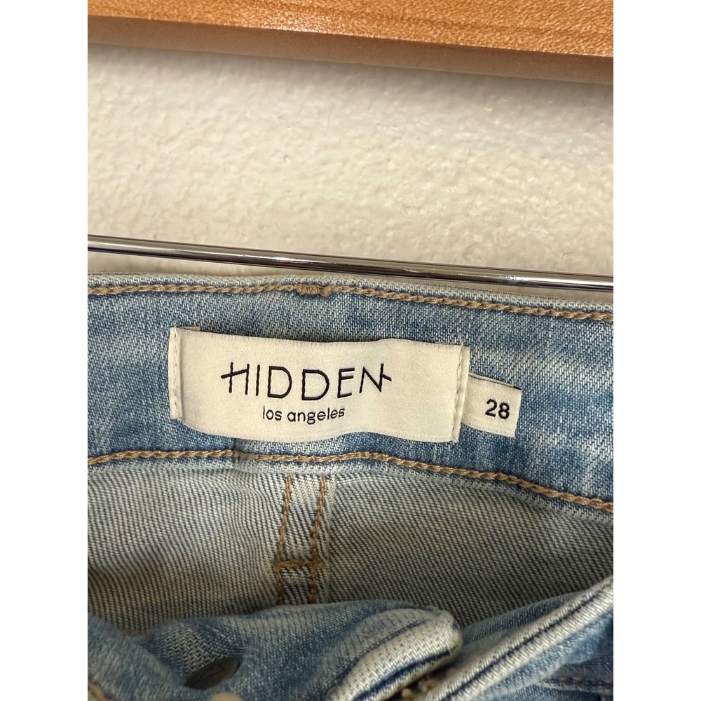 Women's Light Blue Flare Jeans - Picture 7 of 14